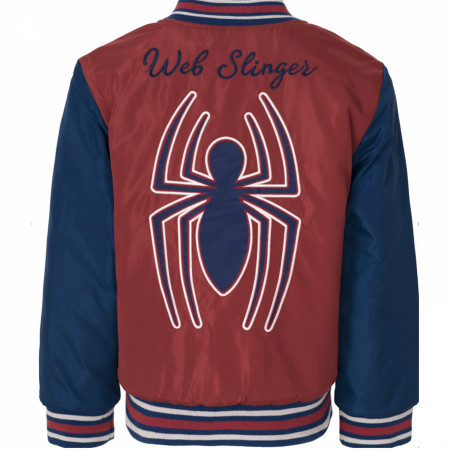 Spider-Man Web Slinger Puffy Kid's Varsity Jacket